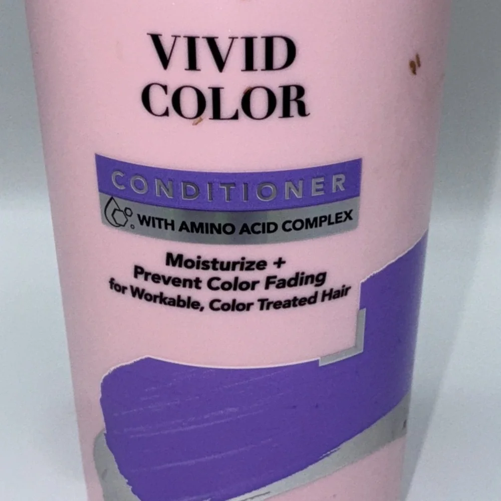 Suave Vivid Color Shampoo & Conditioner Sulfate Free & Amino Acid Complex Pink